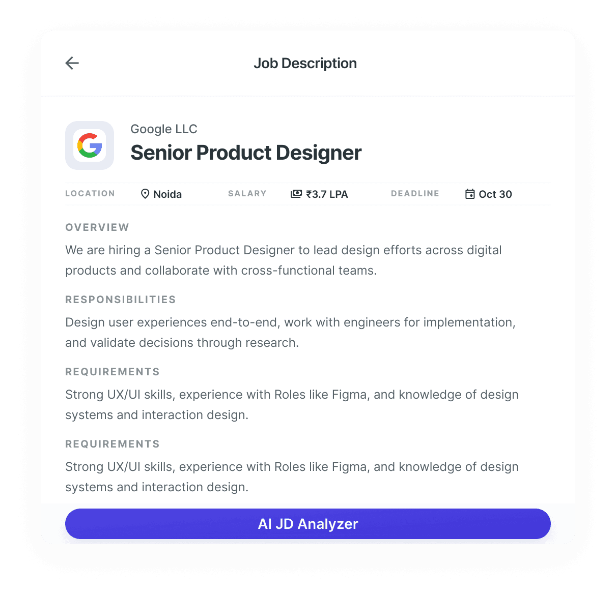 AI JD Analyzer 2